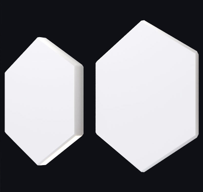 Световая 3D панель из МДФ в эмали "Honeycomb"