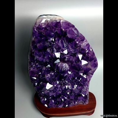 Аметист (разн. кварца), друза кристаллов на подставке. 445*290*145мм, 13,65кг. (ААА)