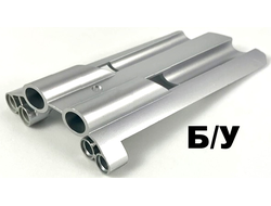 ! Б/У - Technic, Panel Fairing # 4 Large Long, Large Holes, Side B, Metallic Silver (32189) - Б/У