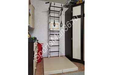 ДСК-12.С "АТЛЕТ-2", СТУПЕНЬКИ ПВХ, (БЕЛО-ЧЕРНЫЙ) + ЩИТ БАСКЕТБОЛЬНЫЙ ROMANA ДСК-ВО 92.04.07 + МАТ ГИМНАСТИЧЕСКИЙ 1,0Х1,0Х0,1 М "PERFETTO SPORT" БЕЖЕВЫЙ СКЛАДНОЙ