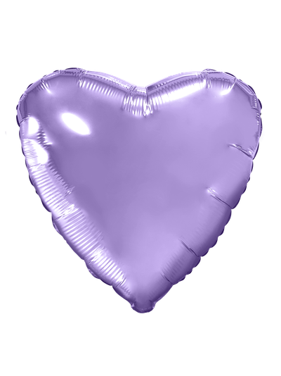 Сердце лиловое 45см
