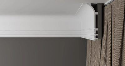 Потолочный плинтус для подсветки DECOR-DIZAYN DD520, из дюрополимера, под покраску, ударопрочный, 2 метра