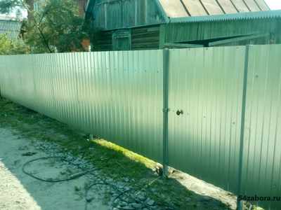 Забор из профлиста (оцинкованный)