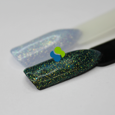 Иридисцентный глиттер блестки Ирис цветной Голубой 0,1 мм