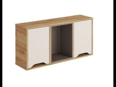 Полка навесная ПН-001 РИЧ Миндаль/Глиняный серый (Стиль)