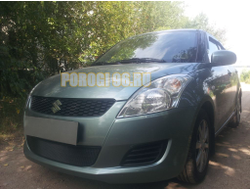 Защита радиатора Suzuki Swift 2010-2013 chrome
