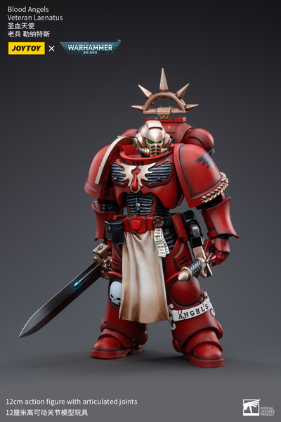 Ленатус, ветеран Кровавых Ангелов (Warhammer 40k) - КОЛЛЕКЦИОННАЯ ФИГУРКА 1/18 Blood Angels Veteran Laenatus (JT3402) - JOYTOY