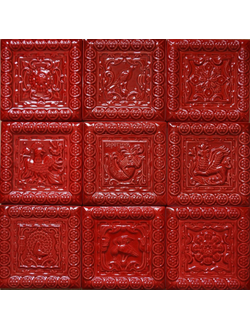 Керамическая плитка "Славянские изразцы" (однотонная)