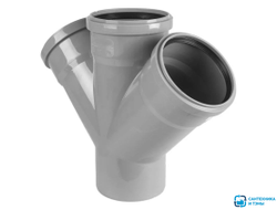 Крестовина для внутренней канализации  110х110х110/45° МультиМир