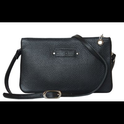 Кожаная женская сумка Cesine black (арт. 8001-01)