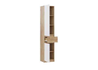 Бостон Лайт Шкаф ШК-001 (1-ств.) Дуб Крафт золотой / Белый (Гладкий)