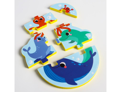 Игрушка для ванны "Пирамидка: Морские животные",1+