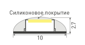 Лента Arlight RTW-SE-B30-10mm 12V RGB (7.2 W/m, IP65, 5060, 5m)