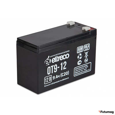 Аккумулятор Eltreco 6-F-9 (12V9A/H C20)