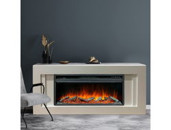 Линейный электрокамин Лайн SL с очагом Vision 42 LOG LED