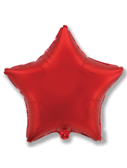 Шар (18''/46 см) Звезда, Красный