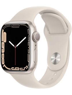 Умные часы Apple Watch Series 7 GPS + Cellular 41 мм, Aluminum case with sport band, сияющая звезда