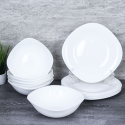 Столовый сервиз "Квадро White 13пр."