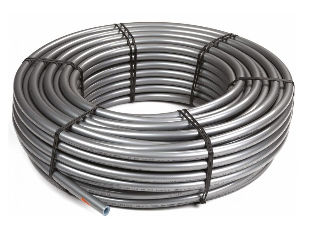 Купить трубу PEX-a из сшитого полиэтилена с кислородным слоем (серую ...