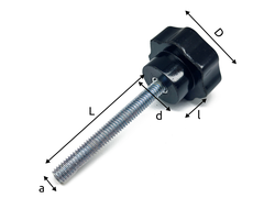 Барашек М6*25*16 с внешней резьбой