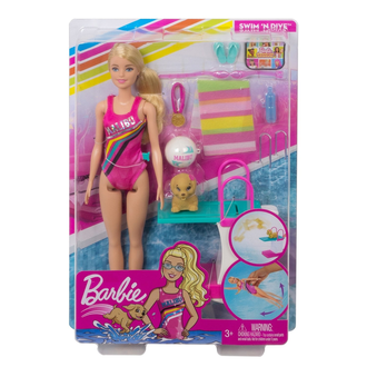 Barbie Набор игровой Чемпион по плаванию, GHK23