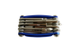 Набор инструментов (6 шестигр., torx T25, 2 отв., выж./цепи, переходник), синий