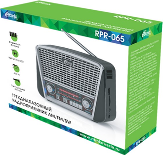 Радиоприемник Ritmix RPR-065 (серый)