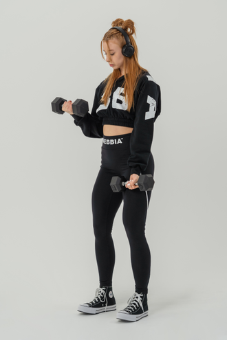 TRAINING CROPPED HOODIE MUSCLE MOMMY 619 NEBBIA
