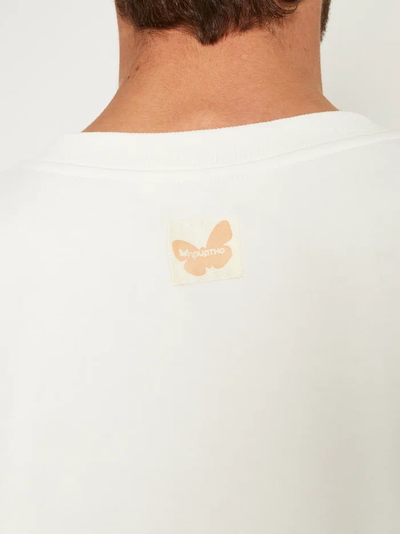 МУЖСКОЙ СВИТШОТ БЕЛЫЙ "ЦВЕТОЧНЫЕ КЕДЫ"