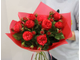"Ред Пиано" - букет из пионовидных роз