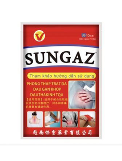 SUNGAZ ОБЕЗБОЛИВАЮЩИЙ ВЬЕТНАМСКИЙ ПЛАСТЫРЬ