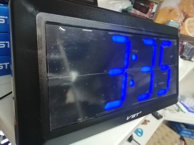 VST780-5 часы син.цифры+блок