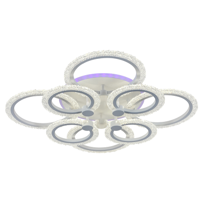 Люстра светодтодная Profit Light 8003/4+4 WHT 144W+11W RGB