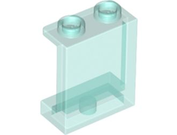 Panel 1 x 2 x 2 with Side Supports - Hollow Studs, Trans-Light Blue (87552 / 4640026 / 6253230)