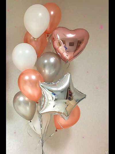 Набор из шаров "Розовое Золото"