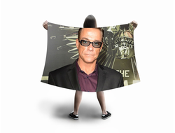 Флаг большой Jean-Claude Van Damme, Жан-Клод Ван Дамм №25