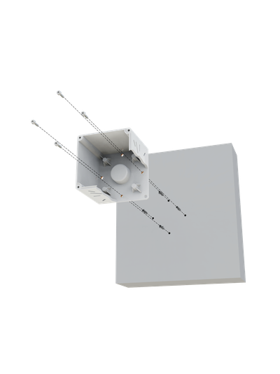 Комплект 4: BOXFORCAM Коробка на выносе от стены 50 и 50 см. для монтажа видеокамер и элементов безопасности. (коробка чёрная/белая)