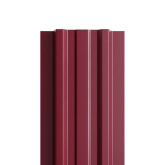 Штакетник металлический МП LАNE 16,5х99 0,45 Полиэстер двусторонний Красный