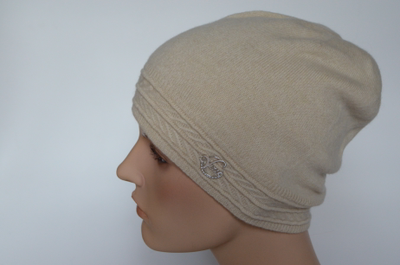 Кашемировая шапка Loro Piana Италия Vizio 7017 бежевая