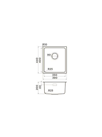 Мойка OMOIKIRI TADZAVA 39-U/I GM