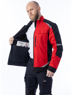 Куртка BRODEKS KS 202 цв. красный/чёрный
