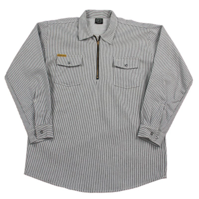 Рубашка Prison Blues® HICKORY WORK SHIRT [Молния/Длинный рукав]