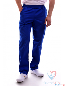 Брюки «Комфорт М», василёк 100% хлопок