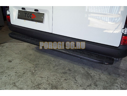 Задняя подножка алюминиевая с пластиковой накладкой (карбон черный) 1720 мм ТСС для Sollers Atlant 2023-