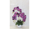 Композиция из искусственных цветов, орхидея яркая сирень № ОР004