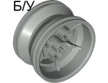 ! Б/У - Wheel 43.2mm D. x 26mm Technic Racing Small, 3 Pin Holes, Light Gray (41896 / 4180144) - Б/У