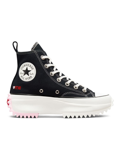 Кеды Converse Run Star Hike High Top Love Me черно-белые на платформе женские