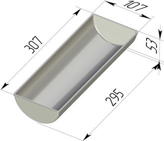 Хлебная форма Рулетница 4(307 х 107 х 53 мм) с ручками