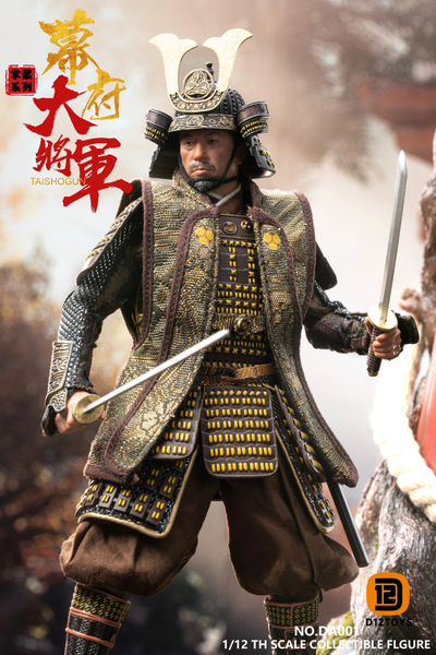 Дайме Ёси Торанага, делюкс версия - Коллекционная фигурка 1/12 SCALE Palm Collection Shogun DX Horse & Banner Edition (DA001B) - D12TOYS
