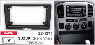 Переходная рамка CARAV 22-1271 SUZUKI Grand Vitara 1998-2006 RSZ-FC794